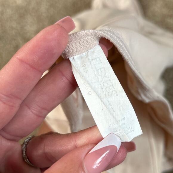 Flexees body shaping short shapewear open crotch high waisted slimming SZ LG - Picture 2 of 5